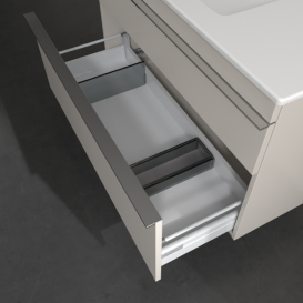 Тумба под раковину Villeroy & Boch Venticello 95,3х50,2 см ДСП мягкий серый/ручка хром A92701VK