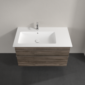 Тумба под раковину Villeroy & Boch Venticello 95,3х50,2 см ДСП каменный дуб/ручка хром A92701RK