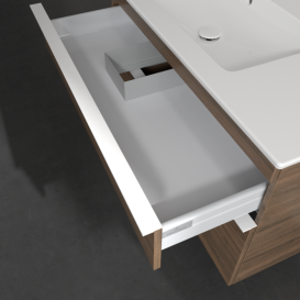 Тумба под раковину Villeroy & Boch Venticello 95,3х50,2 см ДСП дуб аризона/ручка алюминий белый A92702VH