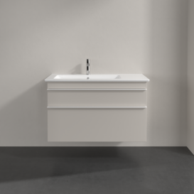 Тумба под раковину Villeroy & Boch Venticello 95,3х50,2 см ДСП мягкий серый/ручка алюминий белый A92702VK