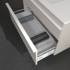 Тумба под раковину Villeroy & Boch Venticello 95,3х50,2 см ДСП мягкий серый/ручка алюминий белый A92702VK