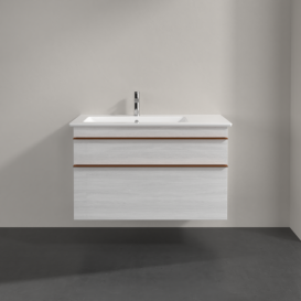 Тумба под раковину Villeroy & Boch Venticello 95,3х50,2 см ДСП/МДФ белое дерево/ручка медь A92705E8