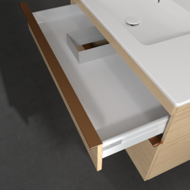 Тумба под раковину Villeroy & Boch Venticello 95,3х50,2 см ДСП северный дуб/ручка медь A92705VJ