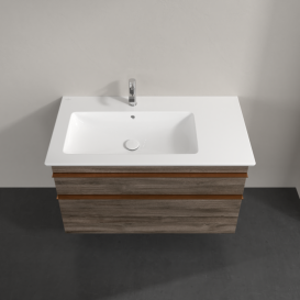 Тумба под раковину Villeroy & Boch Venticello 95,3х50,2 см ДСП каменный дуб/ручка медь A92705RK