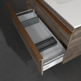 Тумба под раковину Villeroy & Boch Venticello 95,3х50,2 см ДСП каменный дуб/ручка медь A92705RK