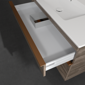 Тумба под раковину Villeroy & Boch Venticello 95,3х50,2 см ДСП каменный дуб/ручка медь A92705RK
