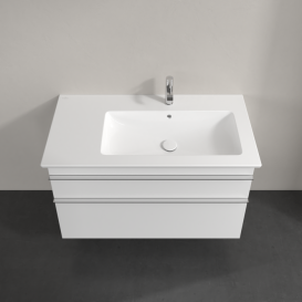 Тумба под раковину Villeroy & Boch Venticello 95,3х50,2 см МДФ глянцевый белый/ручка хром A92801DH