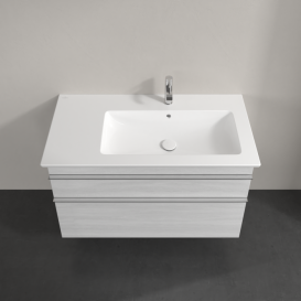 Тумба под раковину Villeroy & Boch Venticello 95,3х50,2 см ДСП/МДФ белое дерево/ручка хром A92801E8