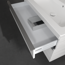 Тумба под раковину Villeroy & Boch Venticello 95,3х50,2 см ДСП/МДФ белое дерево/ручка хром A92801E8