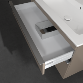 Тумба под раковину Villeroy & Boch Venticello 95,3х50,2 ДСП трюфель серый/ручка хром A92801VG