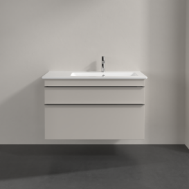 Тумба под раковину Villeroy & Boch Venticello 95,3х50,2 см ДСП мягкий серый/ручка хром A92801VK