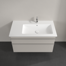 Тумба под раковину Villeroy & Boch Venticello 95,3х50,2 см ДСП мягкий серый/ручка хром A92801VK