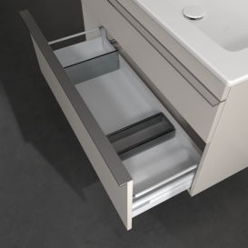 Тумба под раковину Villeroy & Boch Venticello 95,3х50,2 см ДСП мягкий серый/ручка хром A92801VK