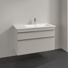 Тумба под раковину Villeroy & Boch Venticello 95,3х50,2 см ДСП мягкий серый/ручка хром A92801VK