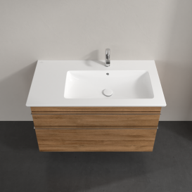 Тумба под раковину Villeroy & Boch Venticello 95,3х50,2 см ДСП дуб канзас/ручка хром A92801RH