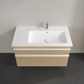 Тумба под раковину Villeroy & Boch Venticello 95,3х50,2 см ДСП северный дуб/ручка алюминий белый A92802VJ