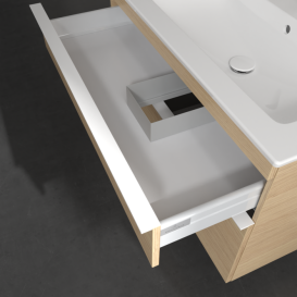 Тумба под раковину Villeroy & Boch Venticello 95,3х50,2 см ДСП северный дуб/ручка алюминий белый A92802VJ