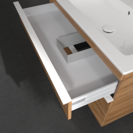 Тумба под раковину Villeroy & Boch Venticello 95,3х50,2 см ДСП дуб канзас/ручка алюминий белый A92802RH