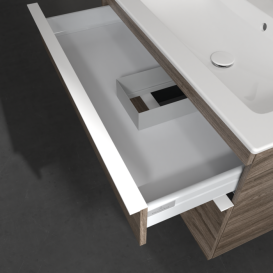 Тумба под раковину Villeroy & Boch Venticello 95,3х50,2 см ДСП каменный дуб/ручка алюминий белый A92802RK