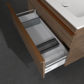 Тумба під раковину Villeroy & Boch Venticello 95,3х50,2 см ДСП дуб аризона/ручка мідь A92805VH