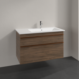 Тумба під раковину Villeroy & Boch Venticello 95,3х50,2 см ДСП дуб аризона/ручка мідь A92805VH