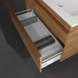 Тумба под раковину Villeroy & Boch Venticello 95,3х50,2 см ДСП дуб канзас/ручка медь  A92805RH