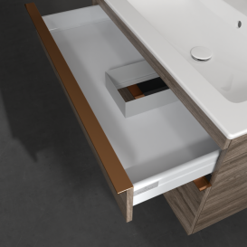 Тумба под раковину Villeroy & Boch Venticello 95,3х50,2 см ДСП каменный дуб/ручка медь A92805RK