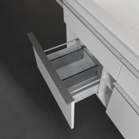 Тумба под раковину Villeroy & Boch Venticello 115,3х50,2 см ДСП/МДФ белый матовый/ручка хром A92901MS