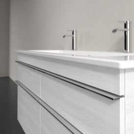 Тумба под раковину Villeroy & Boch Venticello 115,3х50,2 см ДСП/МДФ белое дерево/ручка хром A92901E8