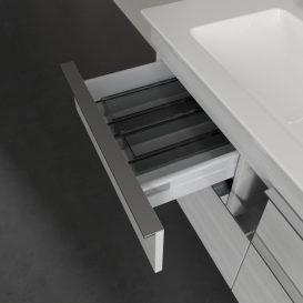 Тумба под раковину Villeroy & Boch Venticello 115,3х50,2 см ДСП/МДФ белое дерево/ручка хром A92901E8