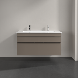 Тумба под раковину Villeroy & Boch Venticello 115,3х50,2 ДСП трюфель серый/ручка хром A92901VG