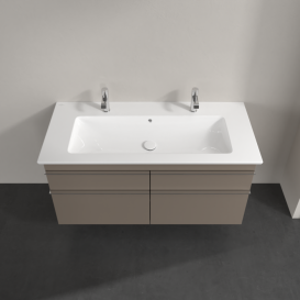 Тумба под раковину Villeroy & Boch Venticello 115,3х50,2 ДСП трюфель серый/ручка хром A92901VG