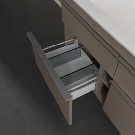 Тумба под раковину Villeroy & Boch Venticello 115,3х50,2 ДСП трюфель серый/ручка хром A92901VG