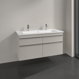 Тумба под раковину Villeroy & Boch Venticello 115,3х50,2 см ДСП мягкий серый/ручка хром A92901VK