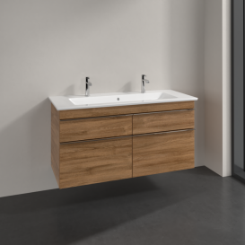 Тумба под раковину Villeroy & Boch Venticello 115,3х50,2 см ДСП дуб канзас/ручка хром A92901RH