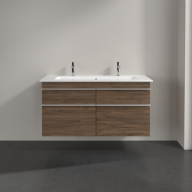 Тумба под раковину Villeroy & Boch Venticello 115,3х50,2 см ДСП дуб аризона/ручка алюминий белый A92902VH