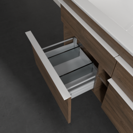 Тумба под раковину Villeroy & Boch Venticello 115,3х50,2 см ДСП дуб аризона/ручка алюминий белый A92902VH