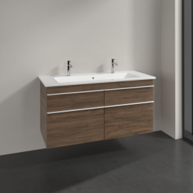 Тумба под раковину Villeroy & Boch Venticello 115,3х50,2 см ДСП дуб аризона/ручка алюминий белый A92902VH