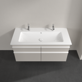 Тумба под раковину Villeroy & Boch Venticello 115,3х50,2 см ДСП мягкий серый/ручка алюминий белый A92902VK