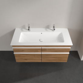 Тумба под раковину Villeroy & Boch Venticello 115,3х50,2 см ДСП дуб канзас/ручка алюминий белый A92902RH