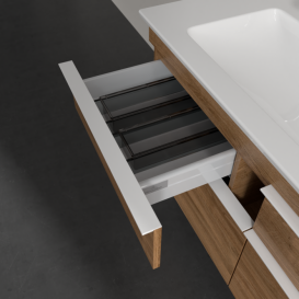 Тумба под раковину Villeroy & Boch Venticello 115,3х50,2 см ДСП дуб канзас/ручка алюминий белый A92902RH