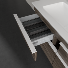 Тумба под раковину Villeroy & Boch Venticello 115,3х50,2 см ДСП каменный дуб/ручка алюминий белый A92902RK