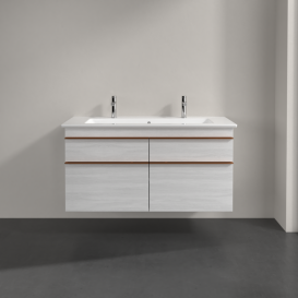 Тумба під раковину Villeroy & Boch Venticello 115,3х50,2 см ДСП/МДФ біле дерево/ручка мідь A92905E8