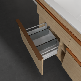 Тумба под раковину Villeroy & Boch Venticello 115,3х50,2 см ДСП северный дуб/ручка медь A92905VJ