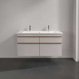 Тумба под раковину Villeroy & Boch Venticello 115,3х50,2 см ДСП мягкий серый/ручка медь A92905VK