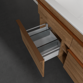 Тумба під раковину Villeroy & Boch Venticello 115,3х50,2 см ДСП дуб канзас/ручка мідь A92905RH