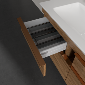 Тумба під раковину Villeroy & Boch Venticello 115,3х50,2 см ДСП дуб канзас/ручка мідь A92905RH
