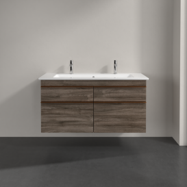 Тумба под раковину Villeroy & Boch Venticello 115,3х50,2 см ДСП каменный дуб/ручка медь A92905RK