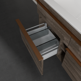 Тумба под раковину Villeroy & Boch Venticello 115,3х50,2 см ДСП каменный дуб/ручка медь A92905RK