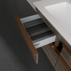 Тумба под раковину Villeroy & Boch Venticello 115,3х50,2 см ДСП каменный дуб/ручка медь A92905RK